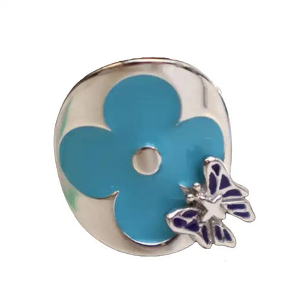 Louis Vuitton Silver Plated Enamel Fairytale Ring