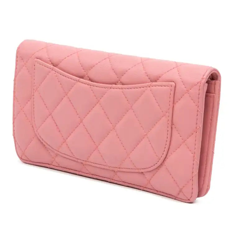 Chanel CC Quilted Lambskin Bifold Long Wallet