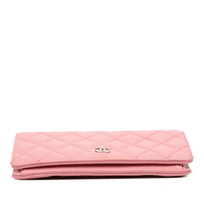 Chanel CC Quilted Lambskin Bifold Long Wallet