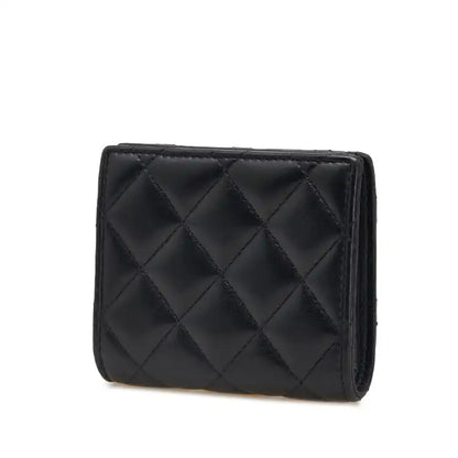 Chanel CC Quilted Lambskin Compact Bifold Wallet
