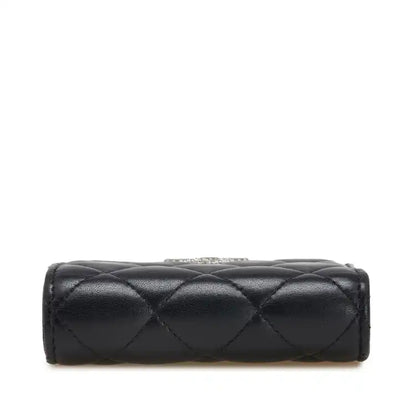 Chanel CC Quilted Lambskin Compact Bifold Wallet