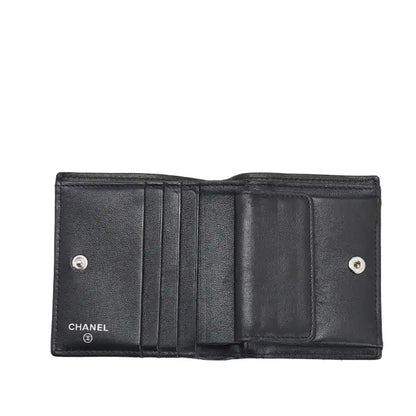 Chanel CC Quilted Lambskin Compact Bifold Wallet