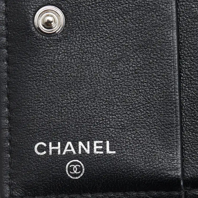 Chanel CC Quilted Lambskin Compact Bifold Wallet