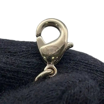 Chanel Gold Plated Faux Pearl CC Rhinestone Pendant Necklace