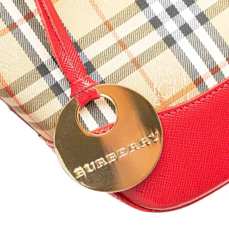 Burberry Haymarket Check Canvas Handbag