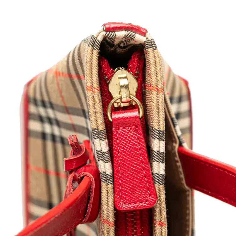 Burberry Haymarket Check Canvas Handbag