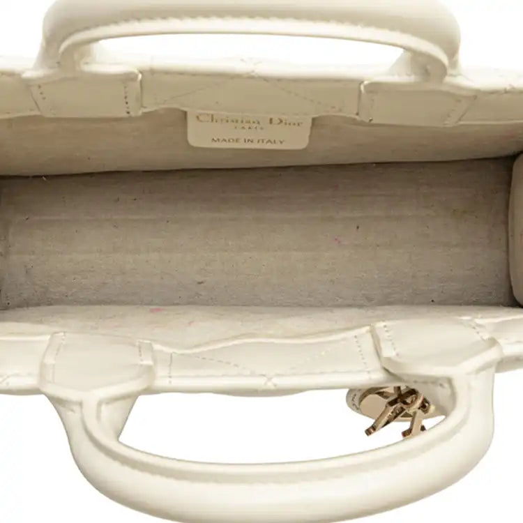 Dior Mini Calfskin Macrocannage Book Tote