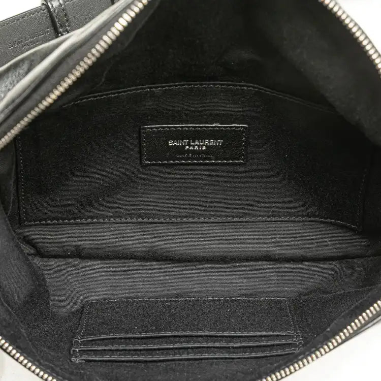 Saint Laurent Smooth Calfskin Monogram Belt Bag