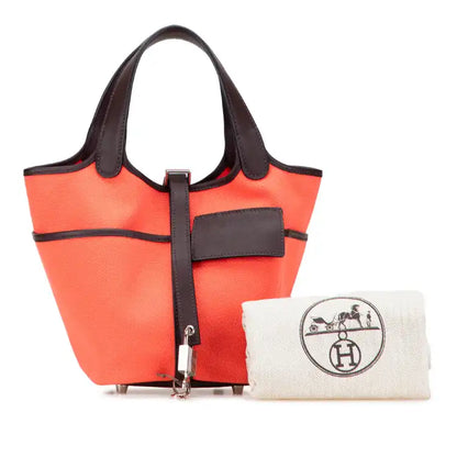 Hermès Toile Goeland and Swift Cargo Picotin Lock 18