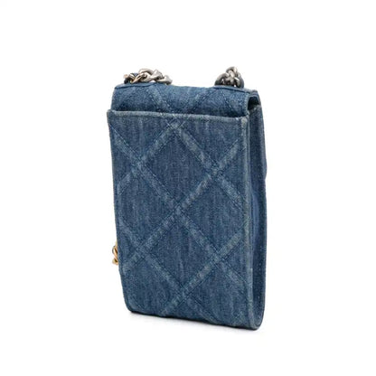 Chanel Denim 19 Phone Holder with Chain