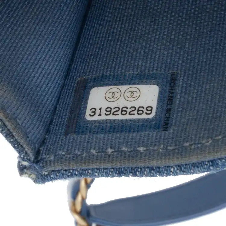 Chanel Denim 19 Phone Holder with Chain