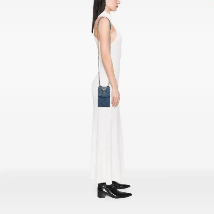 Chanel Denim 19 Phone Holder with Chain