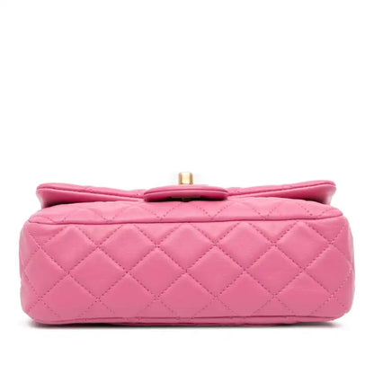 Chanel Mini Rectangular Classic Lambskin Pearl Crush Single Flap