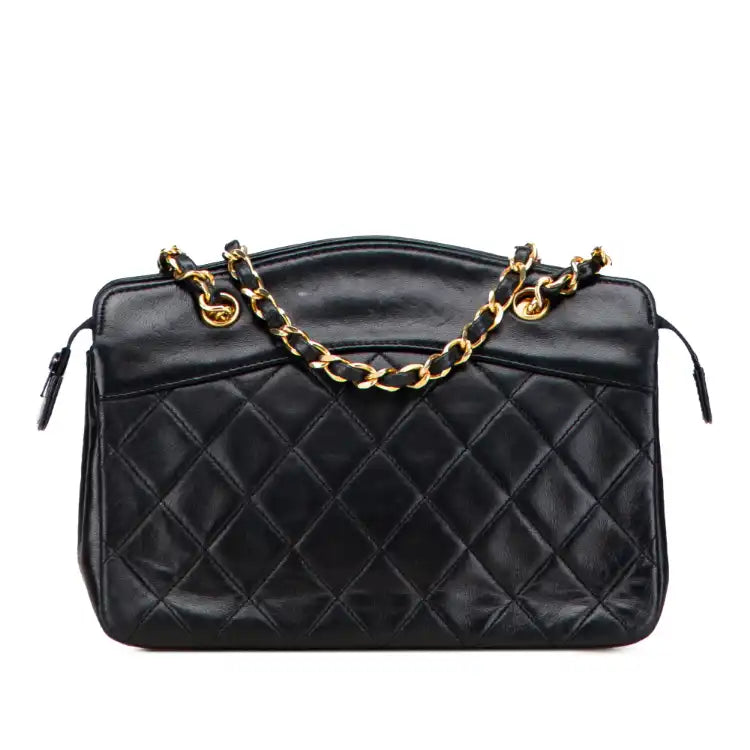 Chanel Quilted Lambskin Chain Handbag