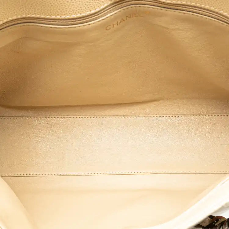 Chanel CC Quilted Caviar Bekko Chain Tote