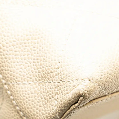 Chanel CC Quilted Caviar Bekko Chain Tote