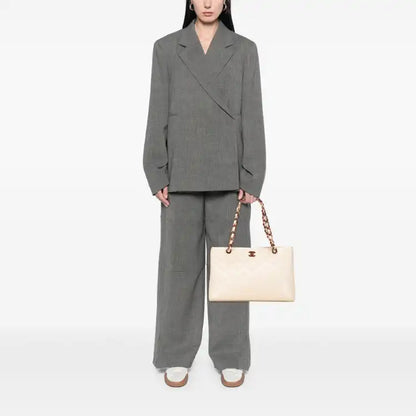 Chanel CC Quilted Caviar Bekko Chain Tote