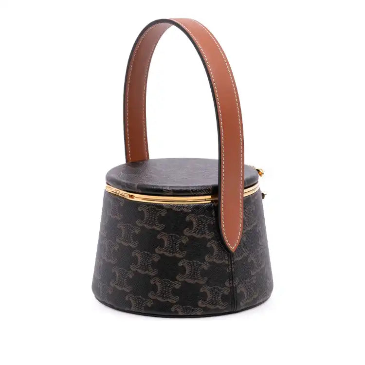 Celine Triomphe Coated Canvas Triomphe Nina Minaudiere Bag