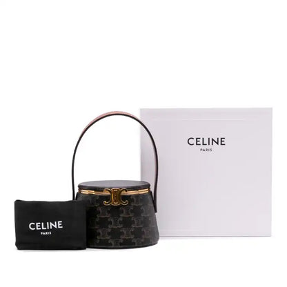 Celine Triomphe Coated Canvas Triomphe Nina Minaudiere Bag