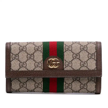 Gucci GG Supreme Web Ophidia Continental Wallet