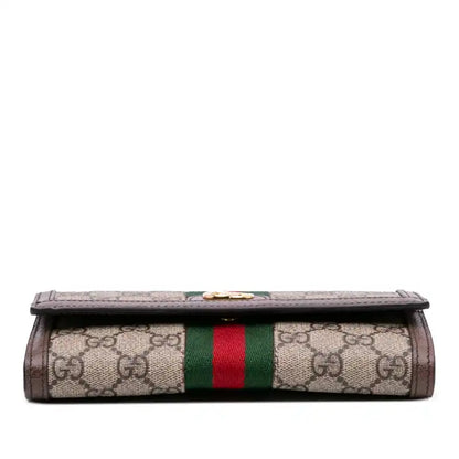 Gucci GG Supreme Web Ophidia Continental Wallet