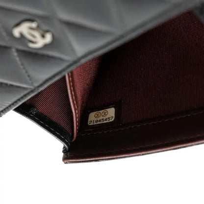Chanel Quilted Lambskin Flap Long Wallet