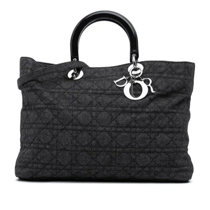 Dior Extra Large Denim Cannage Lady