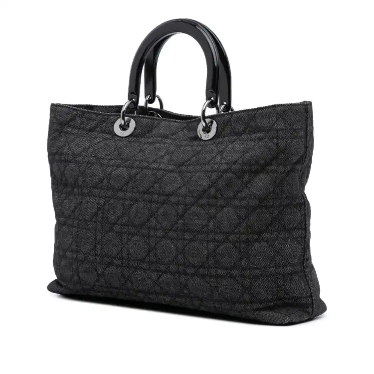 Dior Extra Large Denim Cannage Lady