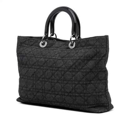 Dior Extra Large Denim Cannage Lady
