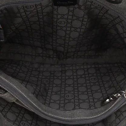 Dior Extra Large Denim Cannage Lady