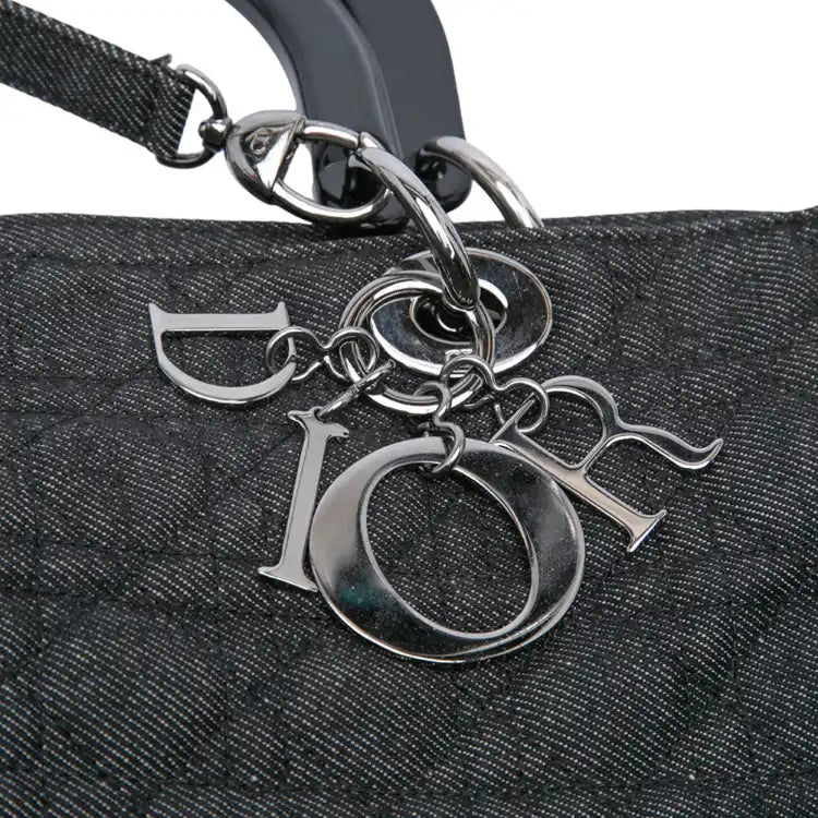 Dior Extra Large Denim Cannage Lady