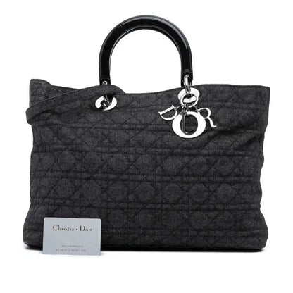 Dior Extra Large Denim Cannage Lady
