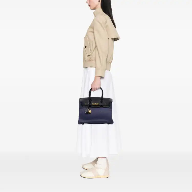 Hermès Clemence and Sombrero Verso Birkin Retourne 30