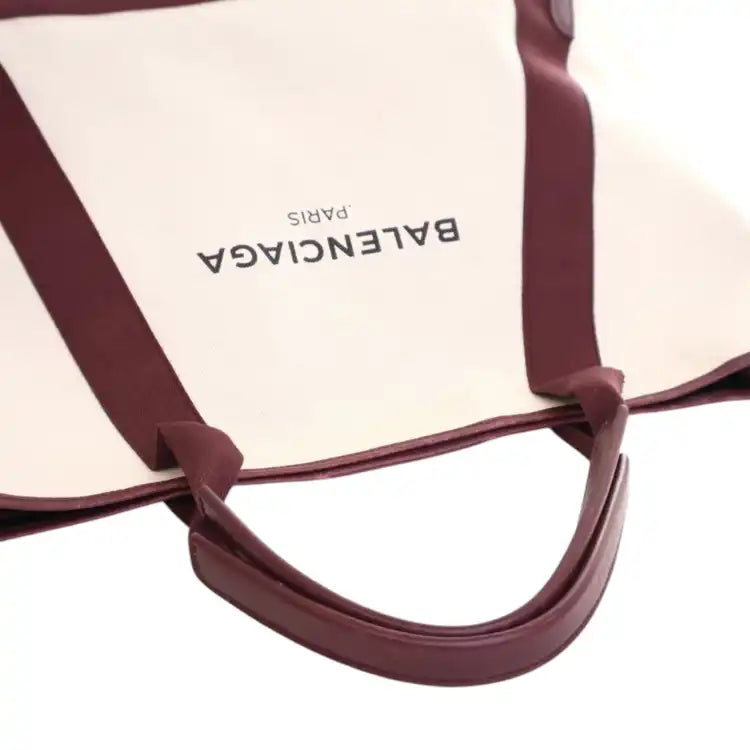 Balenciaga Canvas Navy Cabas Tote M