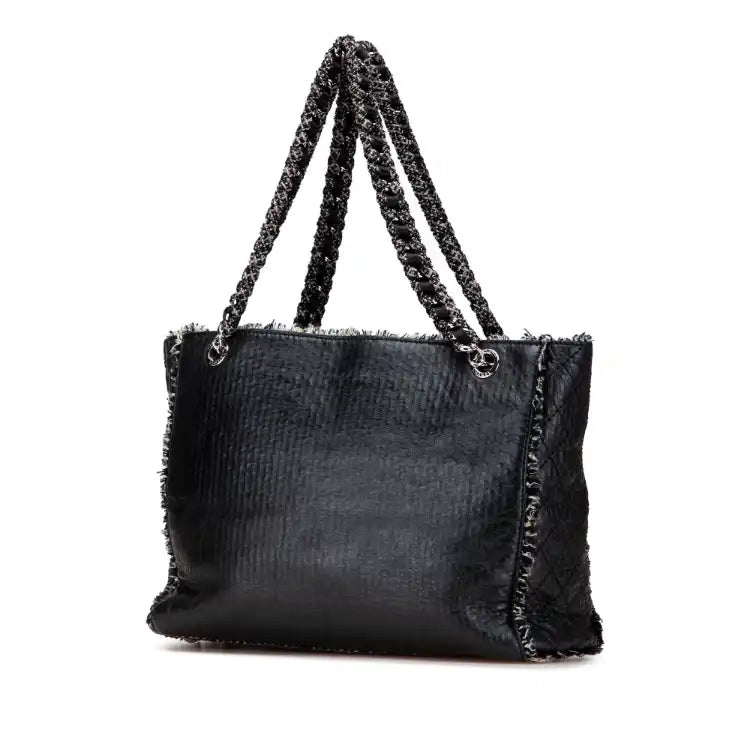 Chanel Glazed Calfskin Tweed Tweedy Shopping Tote