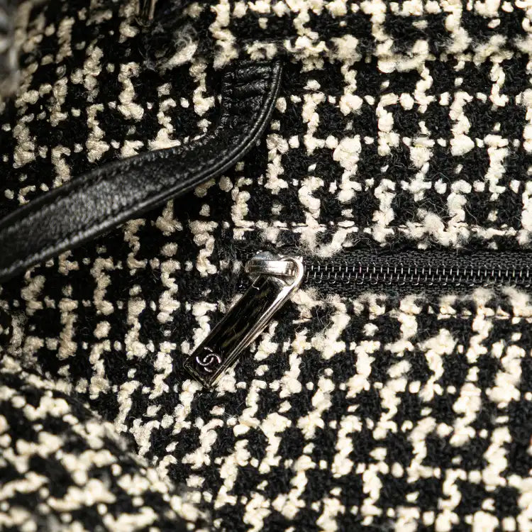 Chanel Glazed Calfskin Tweed Tweedy Shopping Tote