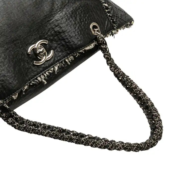 Chanel Glazed Calfskin Tweed Tweedy Shopping Tote