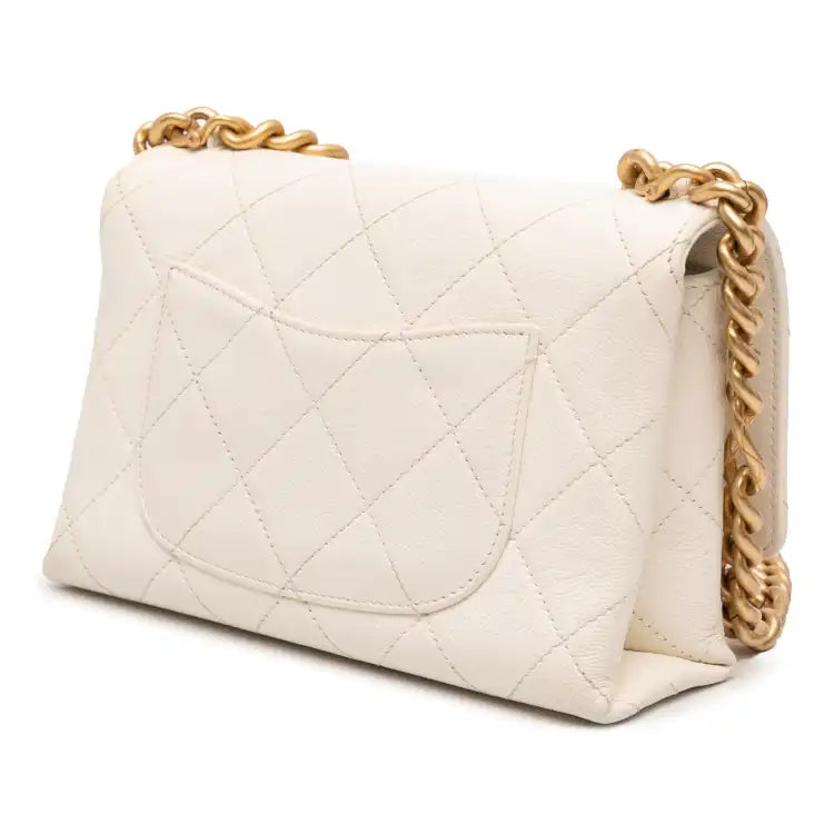 Chanel Mini Quilted Caviar Bracelet On Chain Flap