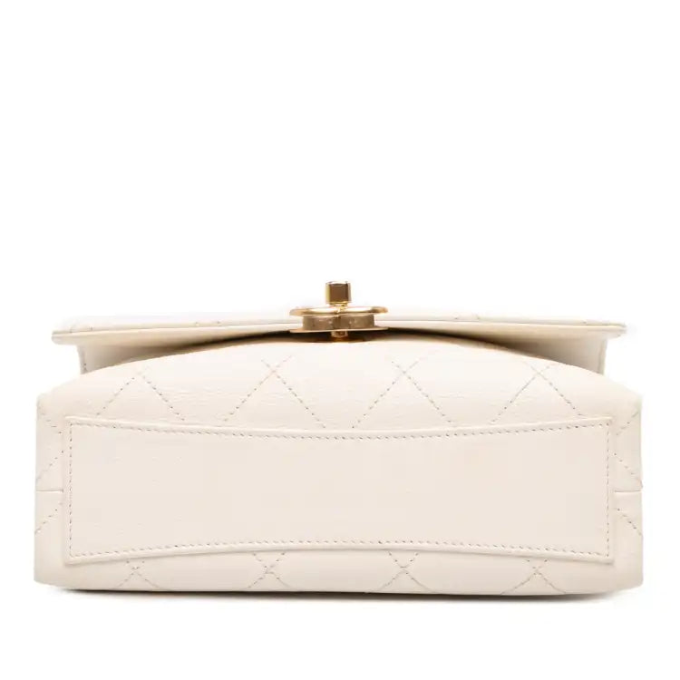 Chanel Mini Quilted Caviar Bracelet On Chain Flap