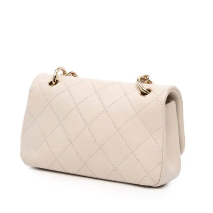 Chanel Medium Lambskin Twist Chain Enamel CC Flap