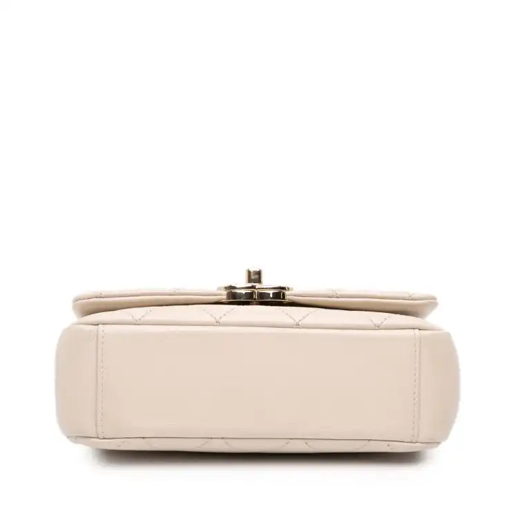 Chanel Medium Lambskin Twist Chain Enamel CC Flap