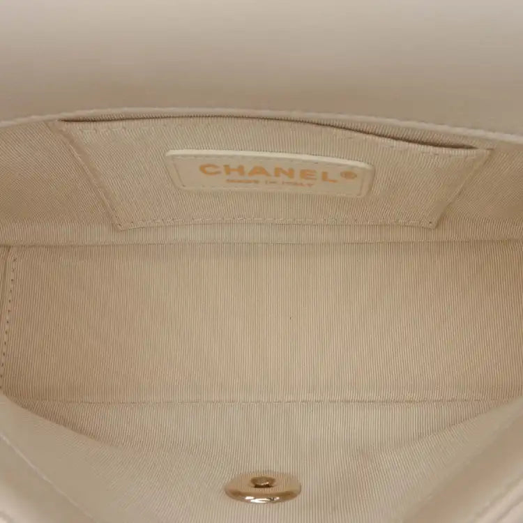 Chanel Medium Lambskin Twist Chain Enamel CC Flap