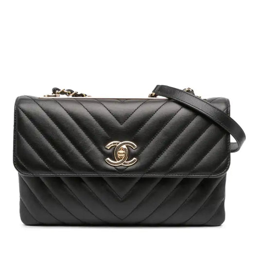 Chanel Chevron Lambskin Trendy CC Flap