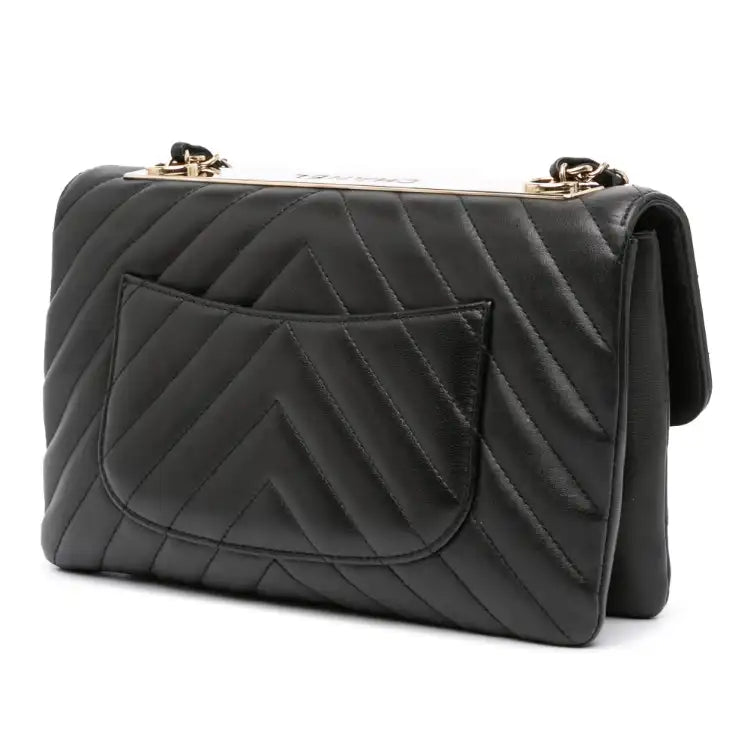 Chanel Chevron Lambskin Trendy CC Flap
