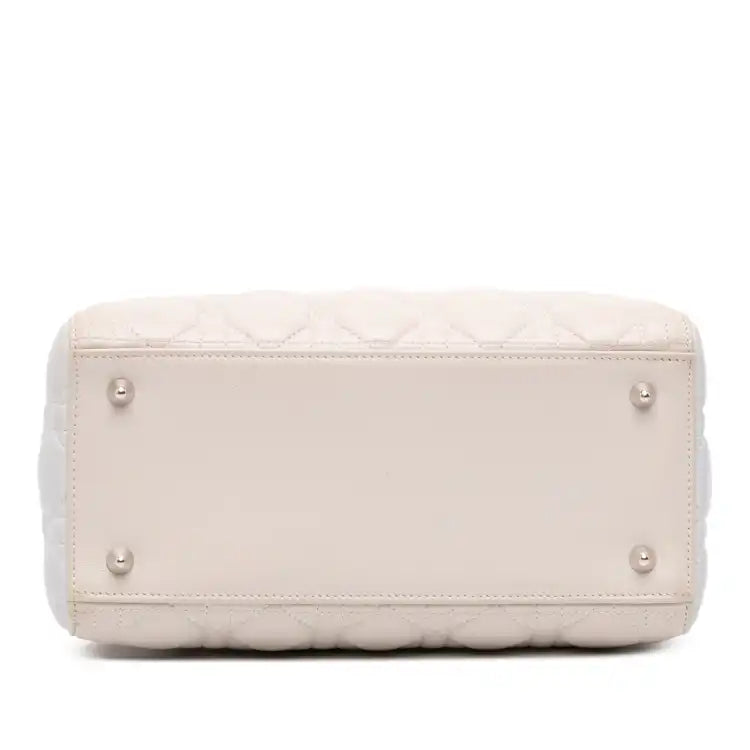 Dior Medium Tricolor Lambskin Cannage Lady Dior