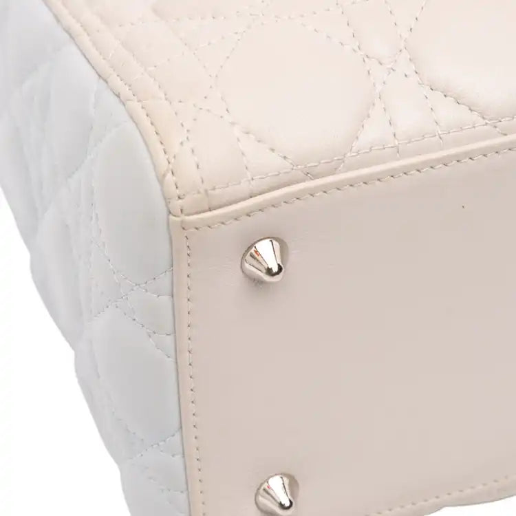 Dior Medium Tricolor Lambskin Cannage Lady Dior