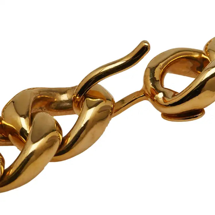 Chanel Gold Plated CC Pendant Chain Necklace