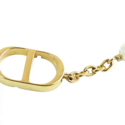 Dior Gold Plated Resin Pearl Petit CD Bracelet
