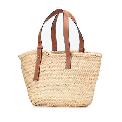 LOEWE Medium Raffia Basket Tote