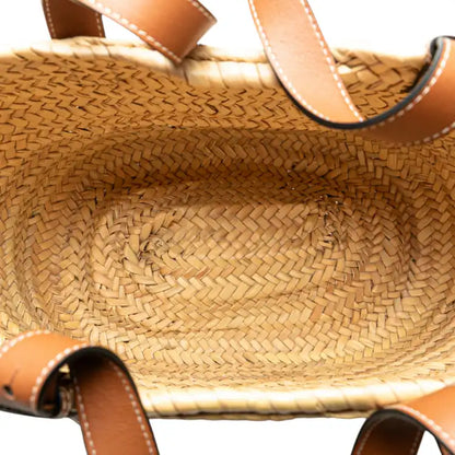 LOEWE Medium Raffia Basket Tote